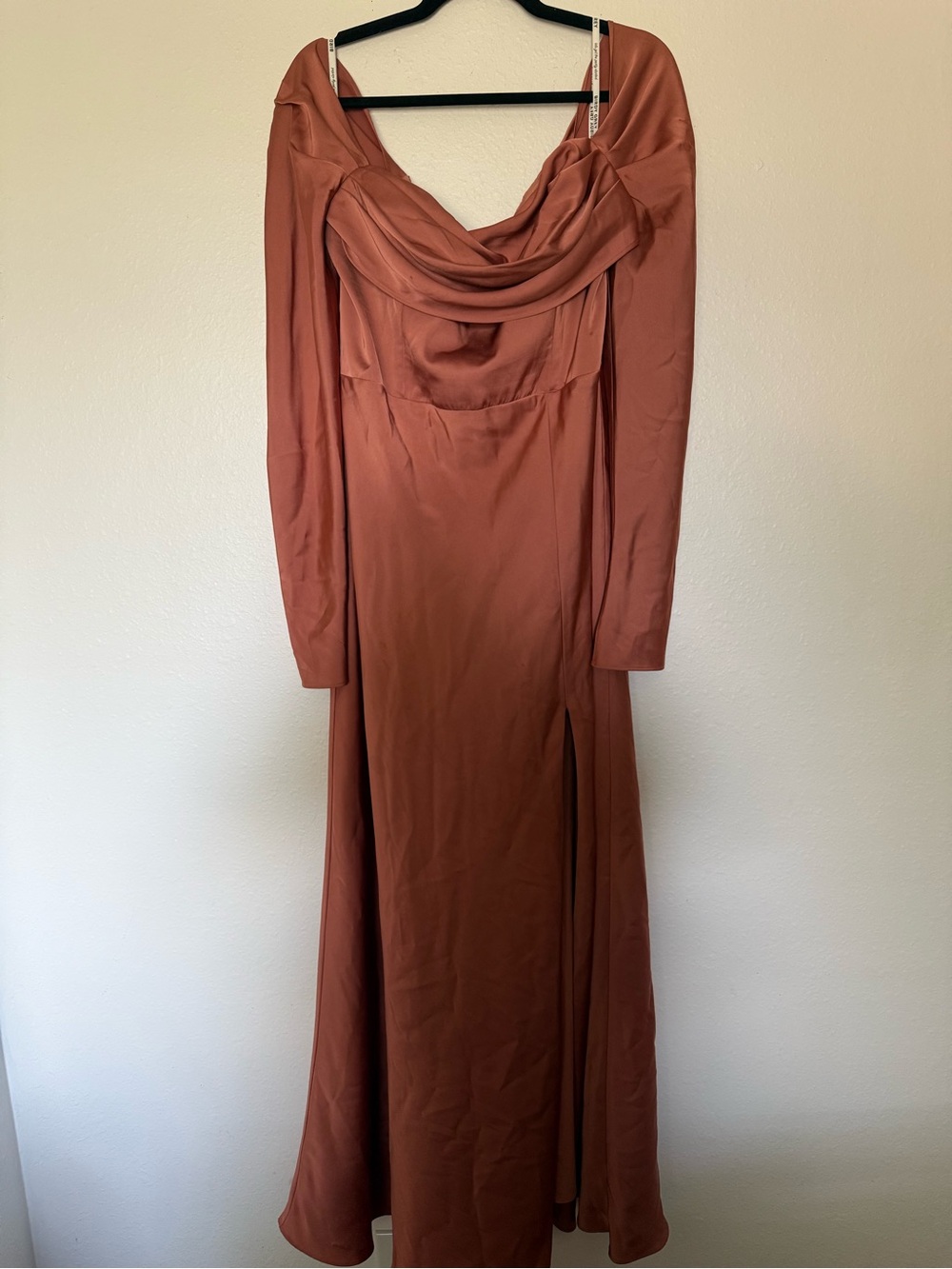 Birdy Grey Maya Dress - Terracotta- Matte Satin